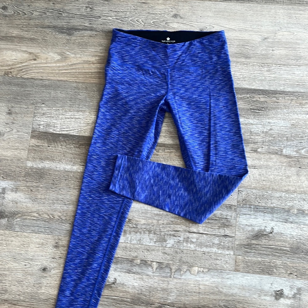 Tuff Athletics Blue Heather Pattern Leggings